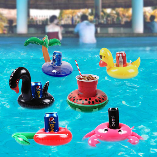 Inflatable Cup Holder Swimming Pool Accessories Drink Float - 图0