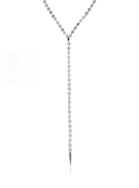 。Simple and fashionable womens alloy wafer Neckl pointed c