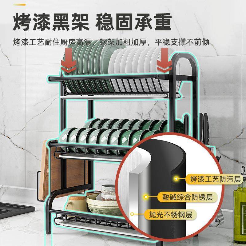 不锈钢放碗架厨房置物架台面碗盘收纳架碗碟沥水架碗筷收纳盒云,淘宝优惠券,粉丝福利购,淘宝优惠卷