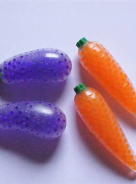 Spongy Banana Bead Stress Ball Toy Squeezable Soft Fruit