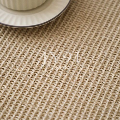 久忆天然手工剑麻编织圆形地毯环保无胶客厅卧室茶几书房桌椅地垫 - 图2