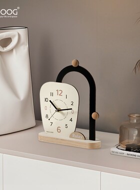 EMITDOOG入户玄关装饰摆件家居客厅电视柜摆放式创意时钟桌面饰品