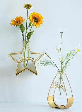 北欧ins风创意水培玻璃试管花瓶桌面摆件客厅餐桌装饰工艺品