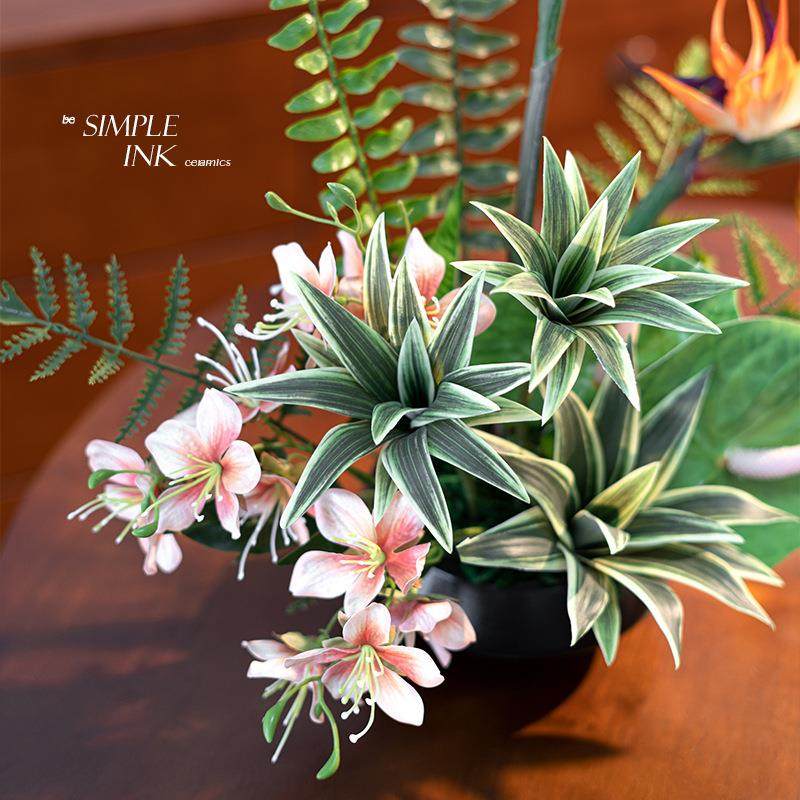 仿真玉兰假花绢花摆设客厅办公室绿植盆栽桌花摆件餐桌家居装饰花,淘宝优惠券,粉丝福利购,淘宝优惠卷