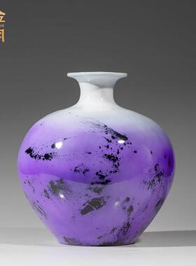 铜金岁月吉祥圆满花瓶铜摆件家居柜台插花花瓶容器铜器工艺品摆件