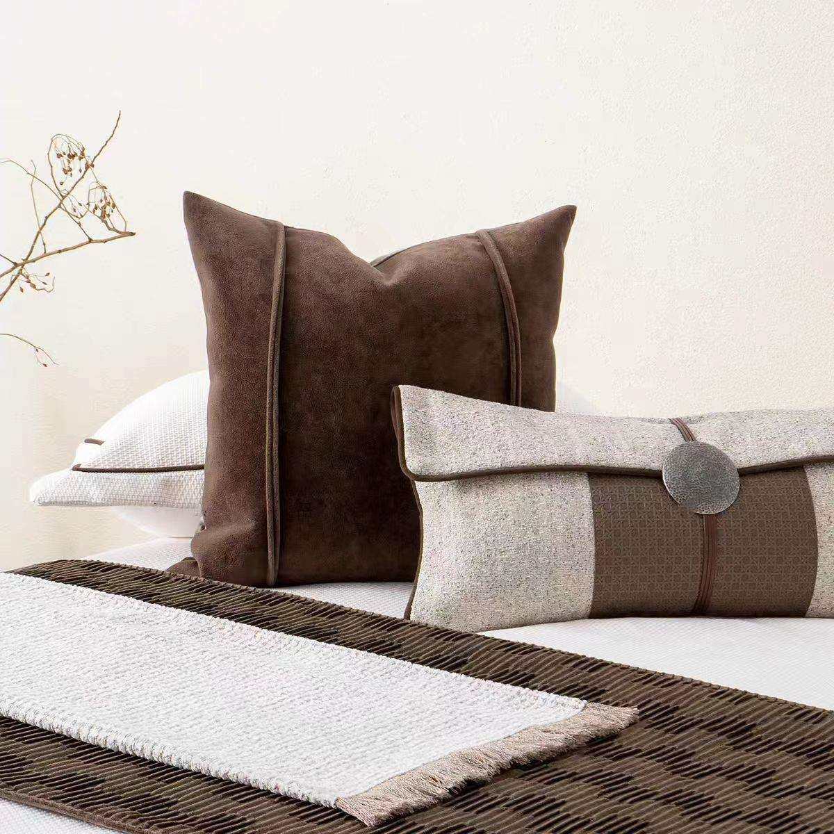 诧寂风样板间床品软装家具展厅床上用品样板房民宿法式多件套,淘宝优惠券,粉丝福利购,淘宝优惠卷