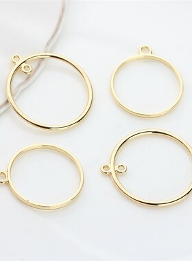 10pcs/lot  Zinc Alloy Round Circle Charms Bezel Metal Frame