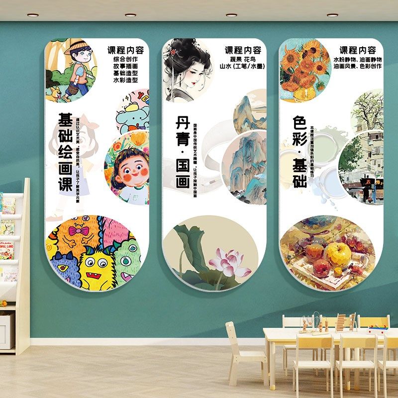 画室美术馆布置挂画幼儿园美术教室环创主题墙贴艺术培训班装饰,淘宝优惠券,粉丝福利购,淘宝优惠卷