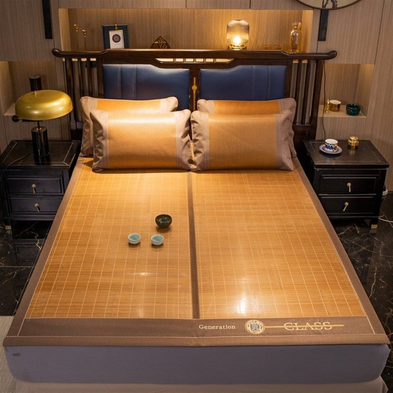 凉席竹席夏天面可折叠冰丝席冬夏两用草席学生宿舍单人夏季席子,淘宝优惠券,粉丝福利购,淘宝优惠卷