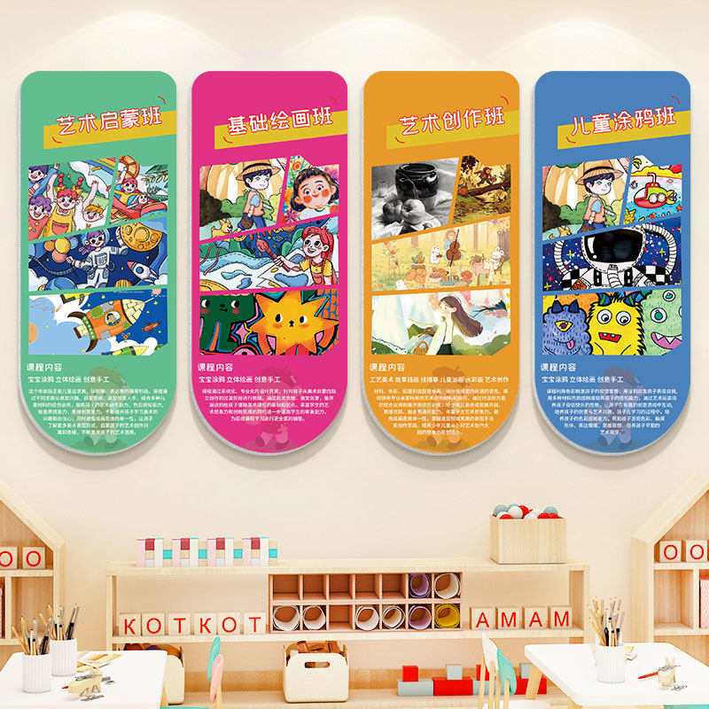 画室美术馆布置挂画幼儿园美术教室环创主题墙贴艺术培训班装饰,淘宝优惠券,粉丝福利购,淘宝优惠卷