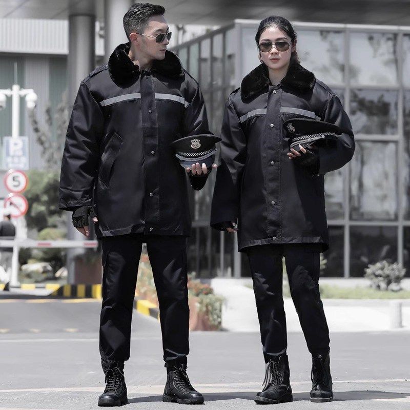 冬季保安反光条大衣男防寒冷库棉衣军棉大衣加厚长款多功能工作服,淘宝优惠券,粉丝福利购,淘宝优惠卷