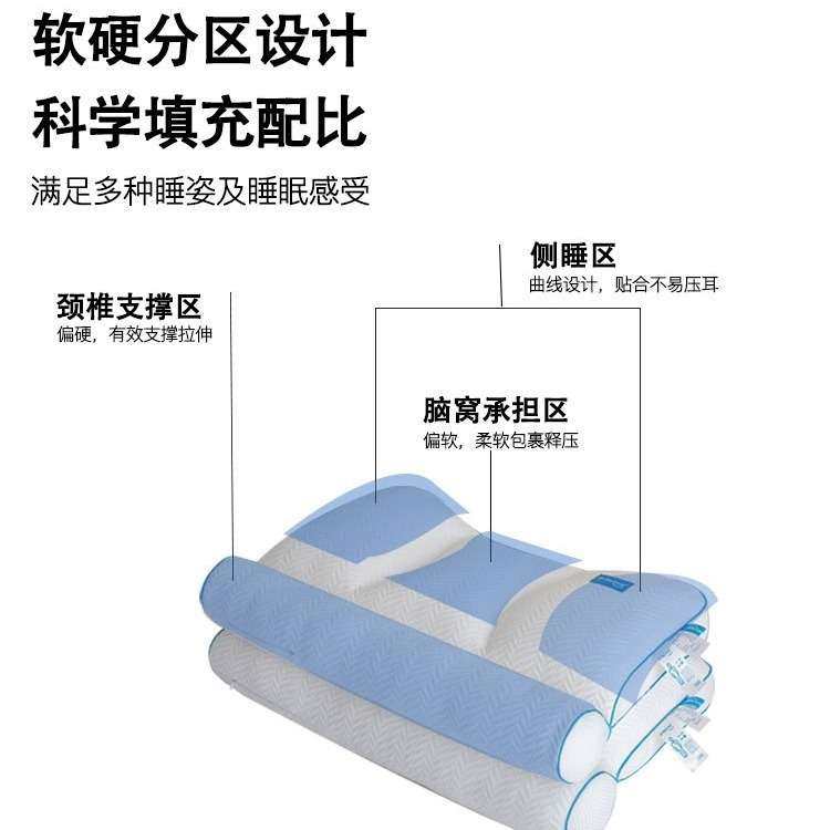 反牵引护颈枕头护颈椎助睡眠护颈枕不塌陷枕芯家用成人整头无压枕,淘宝优惠券,粉丝福利购,淘宝优惠卷