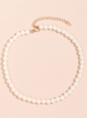 Trend Elegant Jewelry Wedding Big Pearl Necklace For Women W