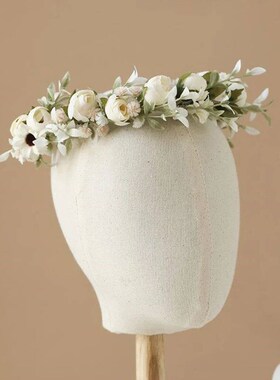 Girl Flower Wreaths Garland Crown Diadem Wedding Baroque Hai