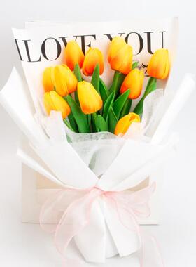 5PCS Tulip Artificial Flowers Real Touch Bouquet Fake Flower