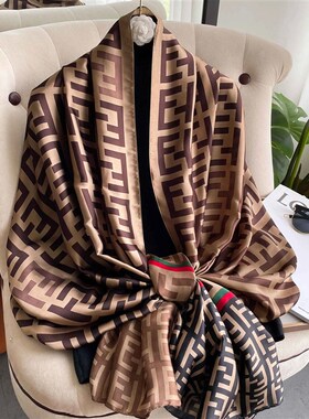 2023 Women 180*90cm Fashion Beautiful Soft Silk Scarves Fema