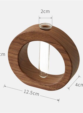 Wooden Hydroponic Flower Pot Home Vase Decor Transparent Imi