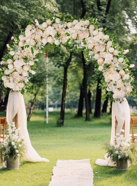 Artificial Flowers Row Arch DIY Wedding Flower Wall Arrangem