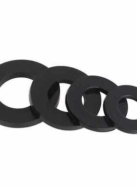600Pcs Black Nylon Rubber Flat Washer Assortment Kit for M2