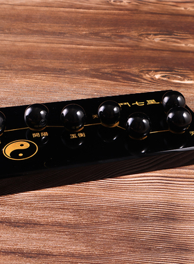 天然黑曜石天罡北斗七星阵底盘底座水晶球水晶柱葫芦球托盘摆件