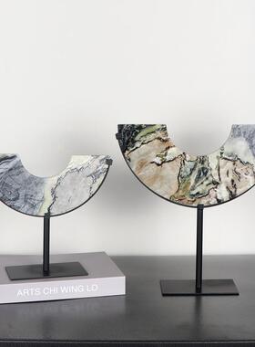 样板间书柜装饰件售楼处展柜新中博古架茶室茶式柜OTO摆房软书装