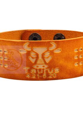。Twelve constellations wide leather brlet personality tend