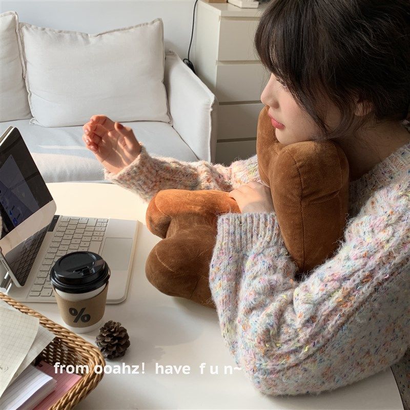 忙里偷闲~办公室午睡冰丝午休枕头睡觉趴趴枕学生桌上抱枕趴睡枕,淘宝优惠券,粉丝福利购,淘宝优惠卷