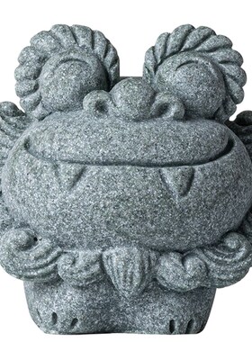 创意可爱小狮子卡通茶宠茶玩摆件国潮风狮爷笔架鱼缸造景桌面装饰