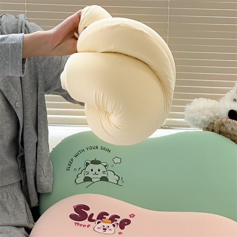 猫肚子枕头记忆棉肚皮女超柔护颈椎睡觉专用睡眠单人猫腹头枕冰丝,淘宝优惠券,粉丝福利购,淘宝优惠卷