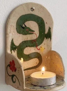 挂墙烛台创意香薰蜡烛灯座欧式复古摆件礼品挂饰装饰