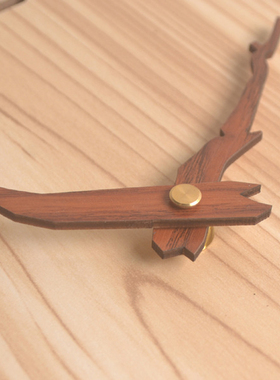 Wooden 3D Wall Clock Modern Design Nordic Childrens Roo