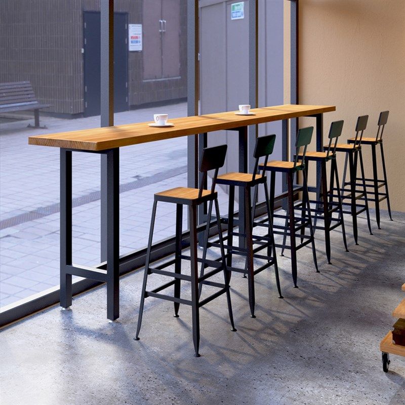 铁艺吧椅工业风吧台椅靠背高脚凳loft休闲椅实木饭厅酒吧,淘宝优惠券,粉丝福利购,淘宝优惠卷