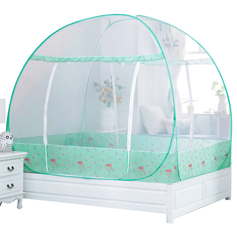 蒙古包蚊帐儿童免安装家用折叠帐篷式1.5m床1.8M单人学生宿舍,淘宝优惠券,粉丝福利购,淘宝优惠卷