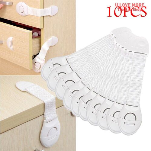 10pcs Child Safety Cabinet Lock Baby Proof Security Protecto - 图1