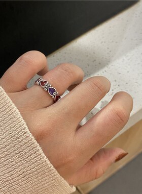 Micro Inlaid Zircon Butterfly Ring Open Personalized Light L