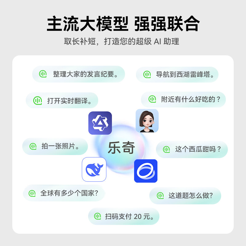 【加送磁吸近视镜片】RokidGlasses乐奇AI眼镜智能可视拍照导航实时面对面翻译提词灵伴科技影视飓风赠礼礼品,淘宝优惠券,粉丝福利购,淘宝优惠卷