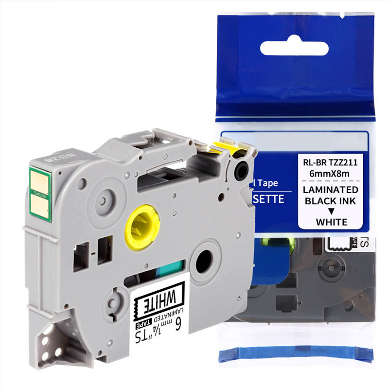 Suitable for brother e115 label machine ribbon communication room switch equipment waterproof cable label paper