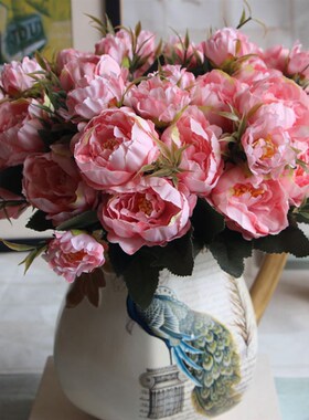 Shabby chic Bouquet European Pretty Bride Wedding Small Peon