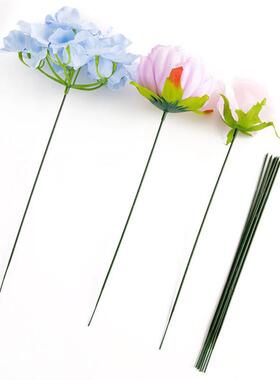 100 Pcs Artificial Potted Stem Plastic Gardening Flower Rod