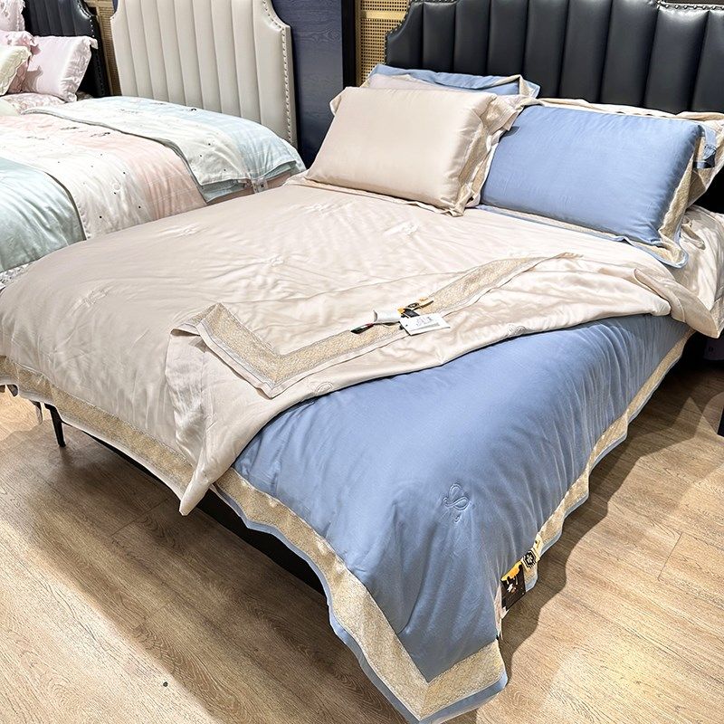 商场支天丝蚕丝夏凉被100%莱赛尔夏被四件空调被夏季薄被机洗,淘宝优惠券,粉丝福利购,淘宝优惠卷