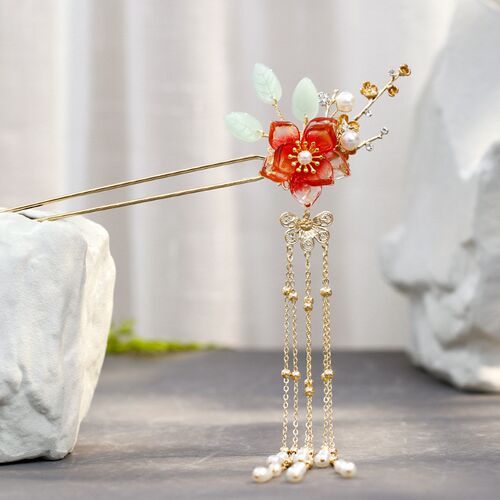 Chinese Hanfu Hair Accessories Hairpins For Women Flower Pea - 图1