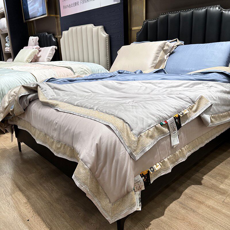 商场支天丝蚕丝夏凉被100%莱赛尔夏被四件空调被夏季薄被机洗,淘宝优惠券,粉丝福利购,淘宝优惠卷