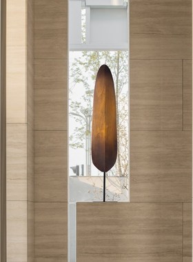 境泉木质工艺品室内软装酒店样板间装饰摆件售楼处玄关雕塑艺术品