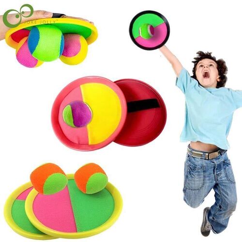 Set Kids Sucker y Ball Toy Outdoor Sports Catch Ball Game Se - 图0