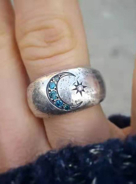 Mingfeis new style simple moon sun inlaid zirconium fashion