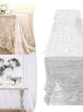 Table Vinyl Lined Lace Tablecloth Cloth Wedding Decorations