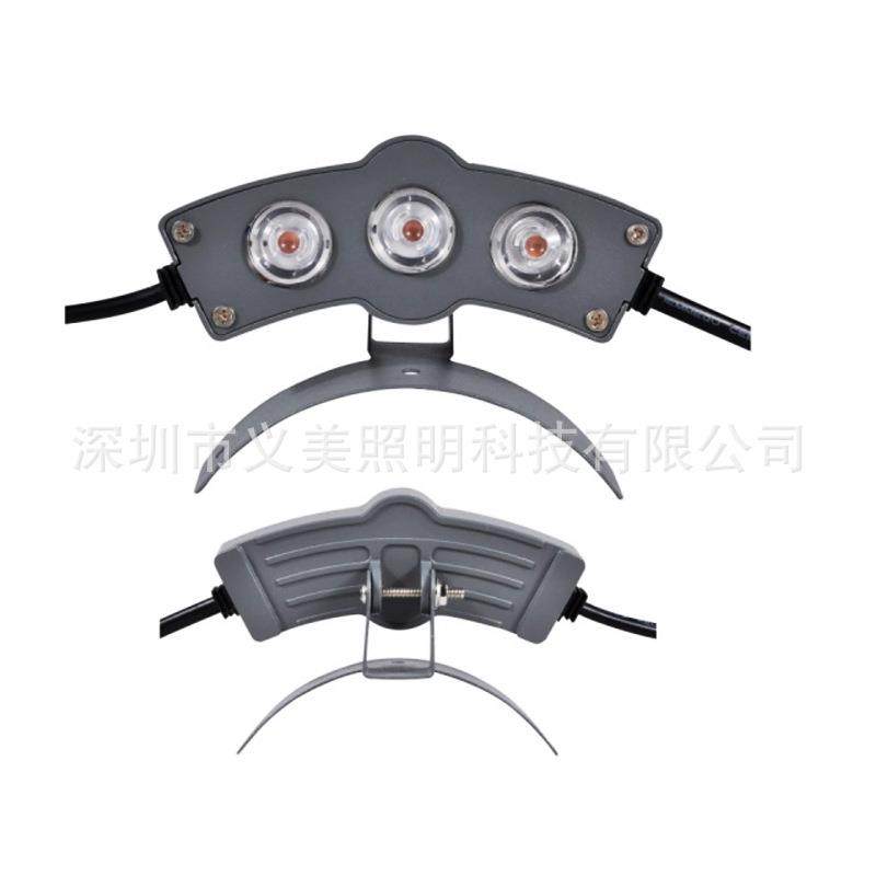 古建筑凉亭弧形led月牙灯瓦楞灯户外防水瓦片装饰灯6w9w屋顶射灯,淘宝优惠券,粉丝福利购,淘宝优惠卷