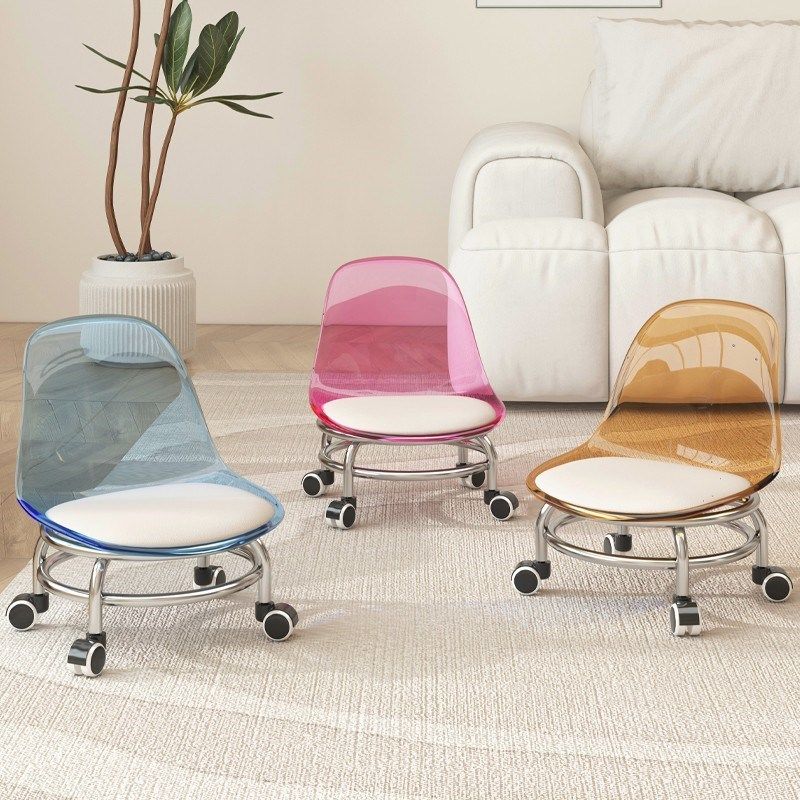 万向轮小滑轮矮凳带娃靠背圆凳儿童小椅子家用美缝凳修脚板凳,淘宝优惠券,粉丝福利购,淘宝优惠卷