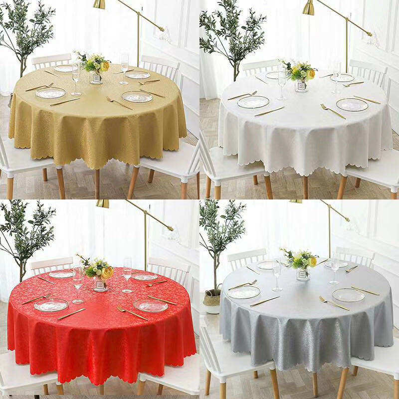 欧式酒店饭店家用防水防油免洗防烫圆桌圆形大圆桌餐桌布台布布艺,淘宝优惠券,粉丝福利购,淘宝优惠卷