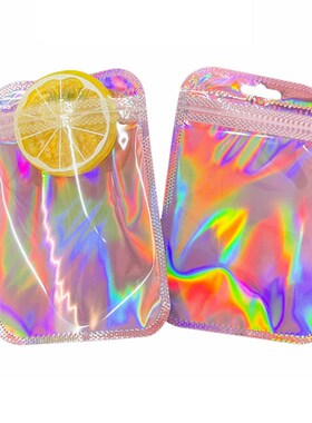 50pcs Iridescent Self Sealing OPP Bags Pouches Laser Iridesc